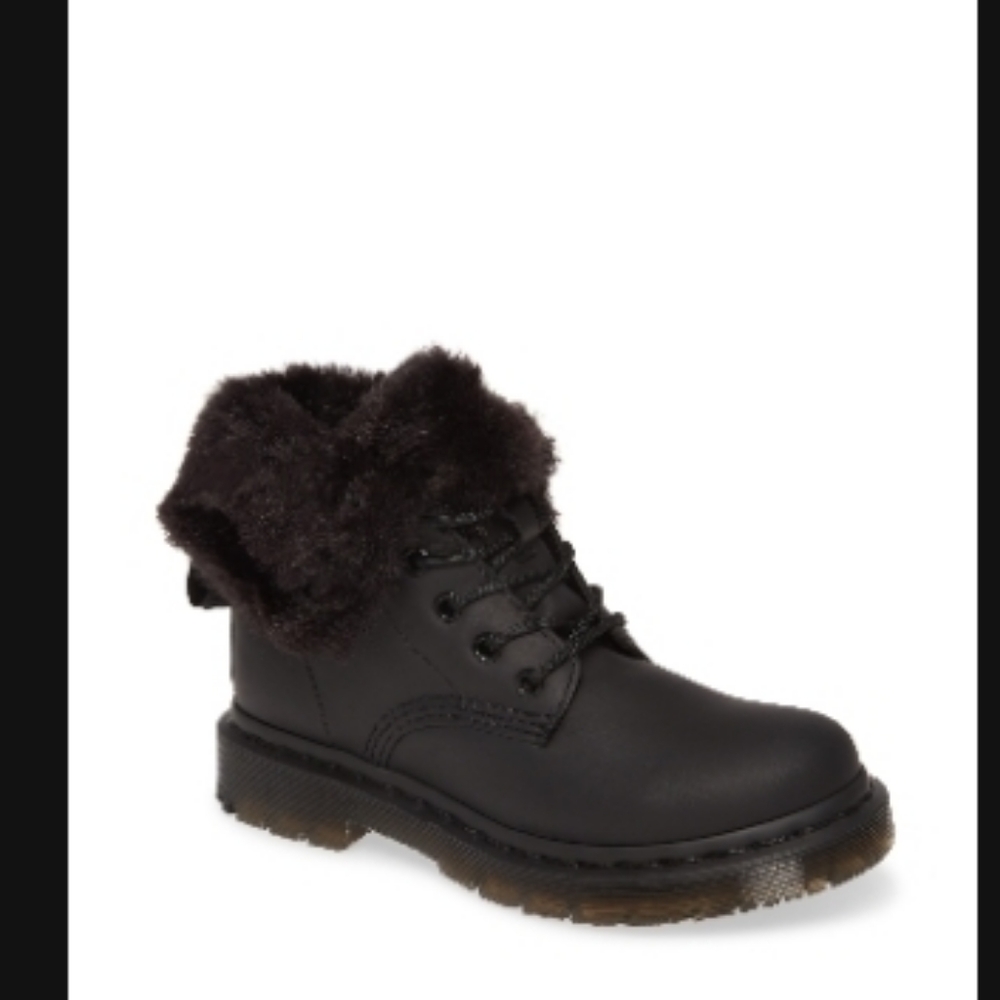 Dr. Martens 1460 Kolbert Boot women or men leather faux fur lined free shipping
